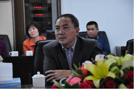 2012年02月23日 國家、省統(tǒng)計局一套表聯網直報工作督導組領導蒞臨金裕集團檢查指導工作